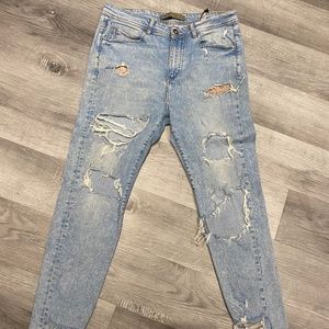 Mens distressed jeans